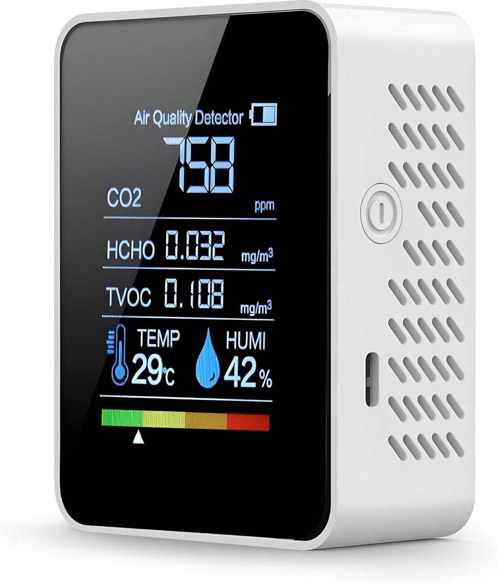 Mesureur de qualité de l’air 5-en-1