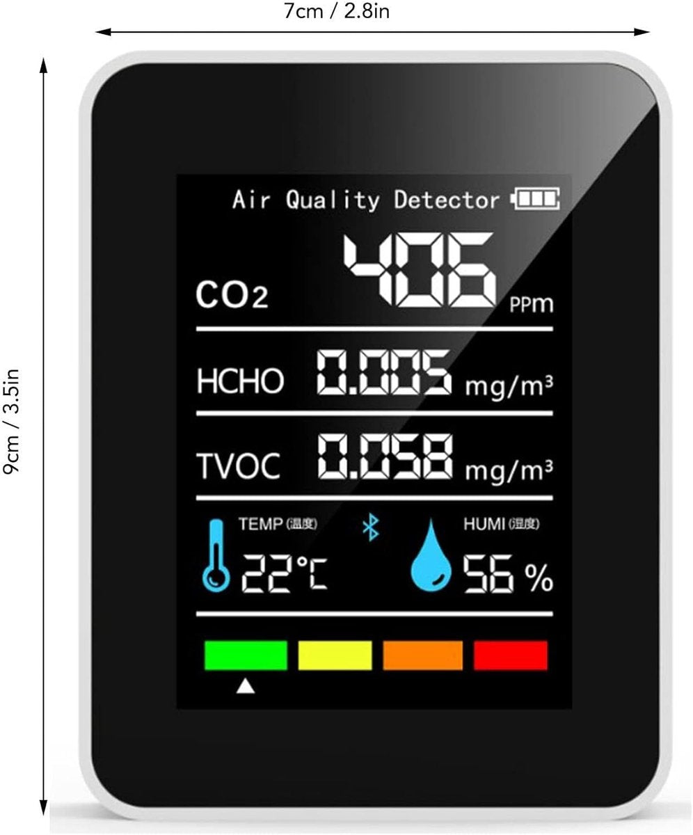 Mesureur de qualité de l’air 5-en-1