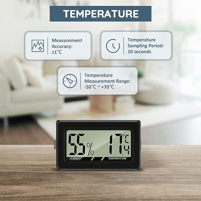 Hygrometer met thermometer